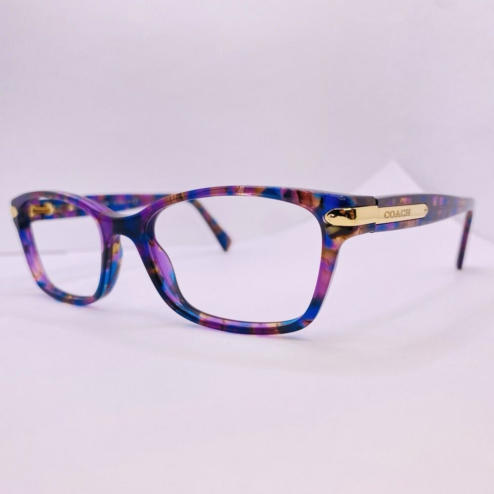 Coach Eyeglasses Sunglasses HC 6065 5288 Confetti Purple 51 [] 17 135 Authentic